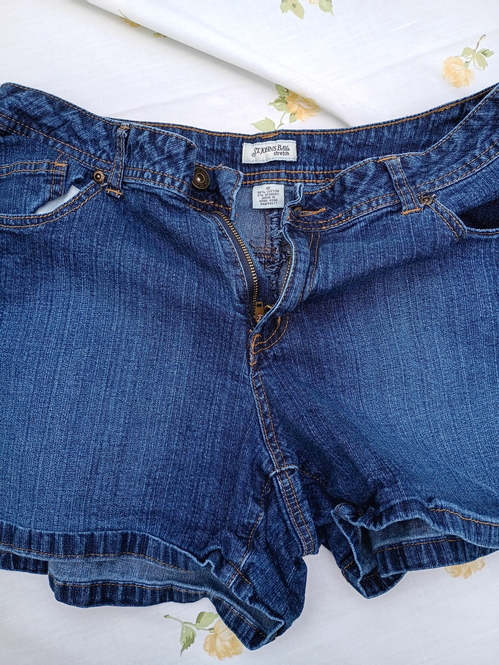 St. John's Bay Women's Blue Denim Jean Shorts